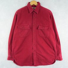 画像1: 80's L.L.Bean USA製 シャモアクロスシャツ SIZE15 1/2 (1)