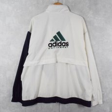 画像2: 90's adidas EQUIPMENT ロゴ刺繍 ジップジャケット XL (2)