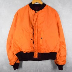 画像2: 民間品 90's ALPHA INDUSTRIES,INC. MA-1 フライトジャケット XLARGE (2)