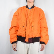 画像5: 民間品 90's ALPHA INDUSTRIES,INC. MA-1 フライトジャケット XLARGE (5)