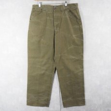 画像1: POLO Ralph Lauren シンチバック コットンダックワークパンツ W37 (1)