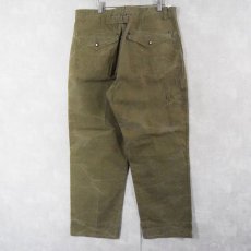 画像2: POLO Ralph Lauren シンチバック コットンダックワークパンツ W37 (2)