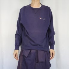 画像2: 80〜90's Champion USA製 青刺繍タグ 後期 前Vスウェット L (2)