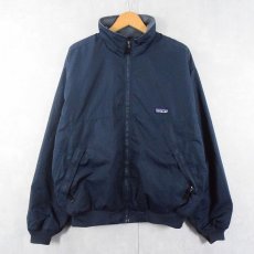 画像1: 2000's Patagonia シェルドシンチラジャケット NAVY M (1)