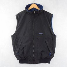 画像1: 2000's Patagonia シェルドシンチラベスト BLACK L (1)