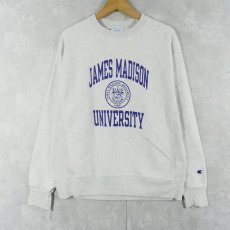 画像1: Champion REVERSE WEAVE "JAMES MADISON UNIVERSITY" プリントスウェット M (1)