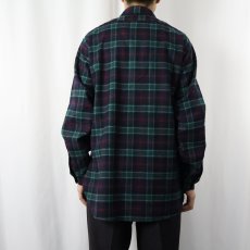 画像3: 70's PENDLETON USA製 チェック柄 ウールシャツ L (3)