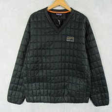 画像1: 2016AW Patagonia Vネック リサイクルダウンプルオーバージャケット GREEN M (1)