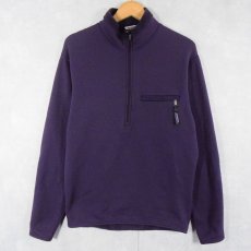 画像1: 90's Patagonia 裏フリース ハーフジップ プルオーバージャケット S (1)