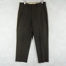 画像1: POLO Ralph Lauren ウール×ナイロン スラックス KHAKI W31 (1)