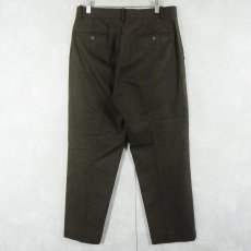 画像2: POLO Ralph Lauren ウール×ナイロン スラックス KHAKI W31 (2)