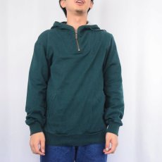 画像2: 80's L.L.Bean USA製 ハーフジップスウェットフーディ M (2)