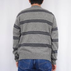 画像3: POLO Ralph Lauren LAMBSWOOL ボーダー柄 ロールネックニットセーター M (3)