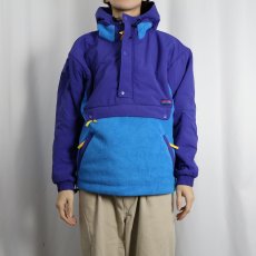 画像2: GAP "ARCTIC FLEECE" フリース切り替え ナイロンアノラックパーカー S (2)