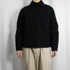 画像2: GAP ウール×ナイロン ジップジャケット BLACK S (2)