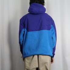 画像3: GAP "ARCTIC FLEECE" フリース切り替え ナイロンアノラックパーカー S (3)