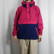 画像2: 90's GAP "ARCTIC FLEECE" フリース切り替え ナイロンアノラックパーカー L (2)