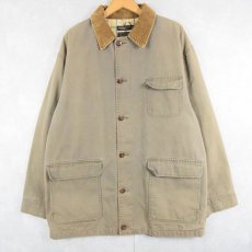 画像1: Brooks Brothers チェック柄ライナー コットンハンティングジャケット L (1)