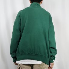 画像3: 90's L.L.Bean× RUSSELL ATHLETIC USA製 ポケット付き ハーフジップスウェット XL (3)