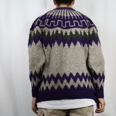 画像3: GREEK KNITWEAR ノルディック柄 ウールニットセーター  (3)