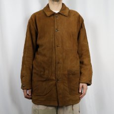 画像2: 80〜90's L.L.Bean USA製 スエードレザージャケット M (2)