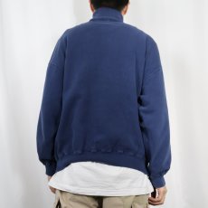 画像3: GAP 無地タートルネックスウェット NAVY M (3)