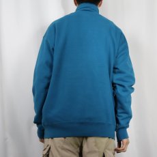 画像3: 90's L.L.Bean× RUSSELL ATHLETIC USA製 ポケット付き ハーフジップスウェット XXL (3)