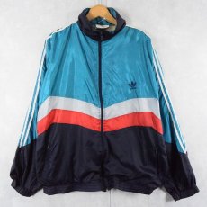 画像1: 80's adidas マルチカラー ジップジャケット L (1)