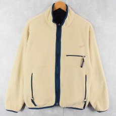 画像2: 90's Patagonia USA製 リバーシブル グリセードフリースジャケット NAVY M (2)