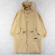 画像1: TOMMY HILFIGER コットン×ナイロン フーデッドオーバーコート (1)