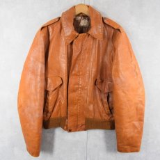 画像1: 70's Natural Comfort "A-2 TYPE" レザージャケット SIZE42 (1)