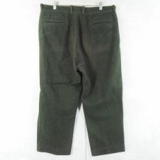 画像2: 60's L.L.Bean メルトンウールパンツ GREEN W36 (2)