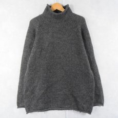 画像1: J.CREW タートルネック ウールニットセーター L (1)