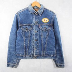 画像1: 60〜70's LEVI'S 70505 BIGE USA製 ワッペン付き ブランケットライナー デニムジャケット (1)