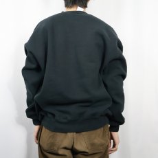 画像3: 90's RUSSELL ATHLETIC USA製 前V 無地スウェット BLACK XXL (3)