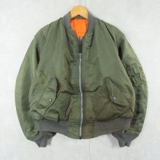 画像1: 民間品 90's  ALPHA INDUSTRIES,INC. USA製 MA-1 フライトジャケット 3XL (1)