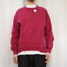 画像2: 90's RUSSELL ATHELETIC USA製 "PRO COTTON" 前Ｖ 無地スウェット M (2)