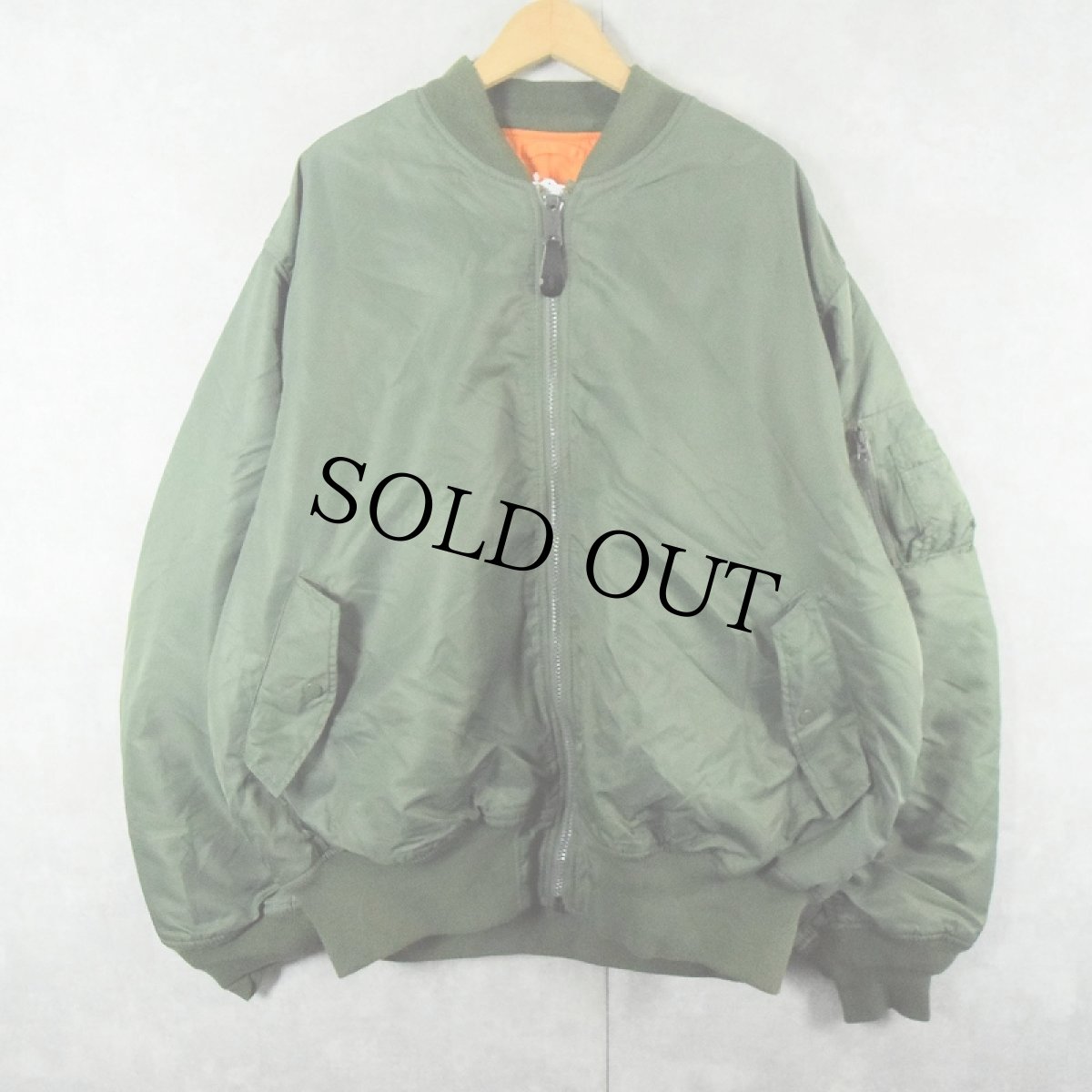 画像1: 民間品 ALPHA INDUSTRIES,INC. MA-1 フライトジャケット 3XL (1)