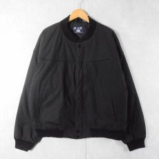 画像1: 90's BLAIR 中綿入り ダービージャケット BLACK XL (1)