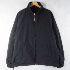 画像2: L.L.Bean ナイロン切り替え フリースジャケット BLACK XL (2)