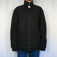 画像3: L.L.Bean ナイロン切り替え フリースジャケット BLACK XL (3)