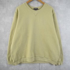 画像1: LANDS' END 前V 鹿の子スウェット XL (1)