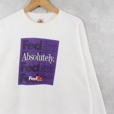 画像1: FedEx "Absolutely." 企業ロゴプリントスウェット XL (1)