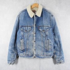 画像1: 80's Levi's USA製 ボアライナー デニムジャケット SIZE42L (1)