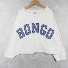 画像1: 90's USA製 "BONGO" ワイドショートレングス プリントスウェット L (1)