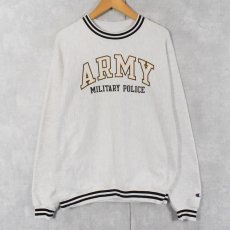 画像1: 2000's Champion REVERSE WEAVE "ARMY" プリントスウェット M (1)