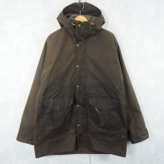 画像1: FILSON USA製 キルティングライナー付き フーデッド オイルドジャケット M (1)