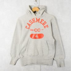 画像1: 70's Champion 青単色タグ REVERSE WEAVE USA製 "CASHMERE" スウェットフーディー S (1)