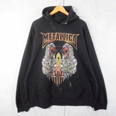 画像1: METALLICA ロックバンドスウェットフーディ BLACK XXL (1)