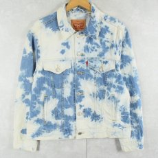 画像1: Levi's ブリーチ加工 デニムジャケット L (1)